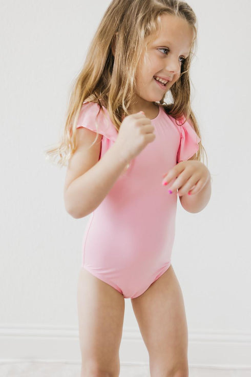 bubblegum-pink-s-s-flutter-sleeve-leotard Mila &  Rose - Sophia's Style--45783--6